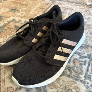 adidas Black and White Athletic Shoes